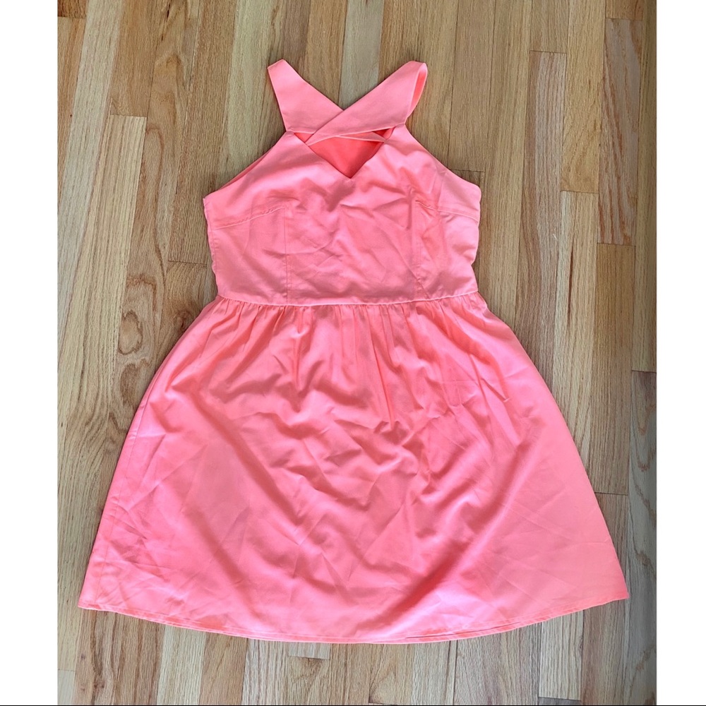Fun neon coral dress!